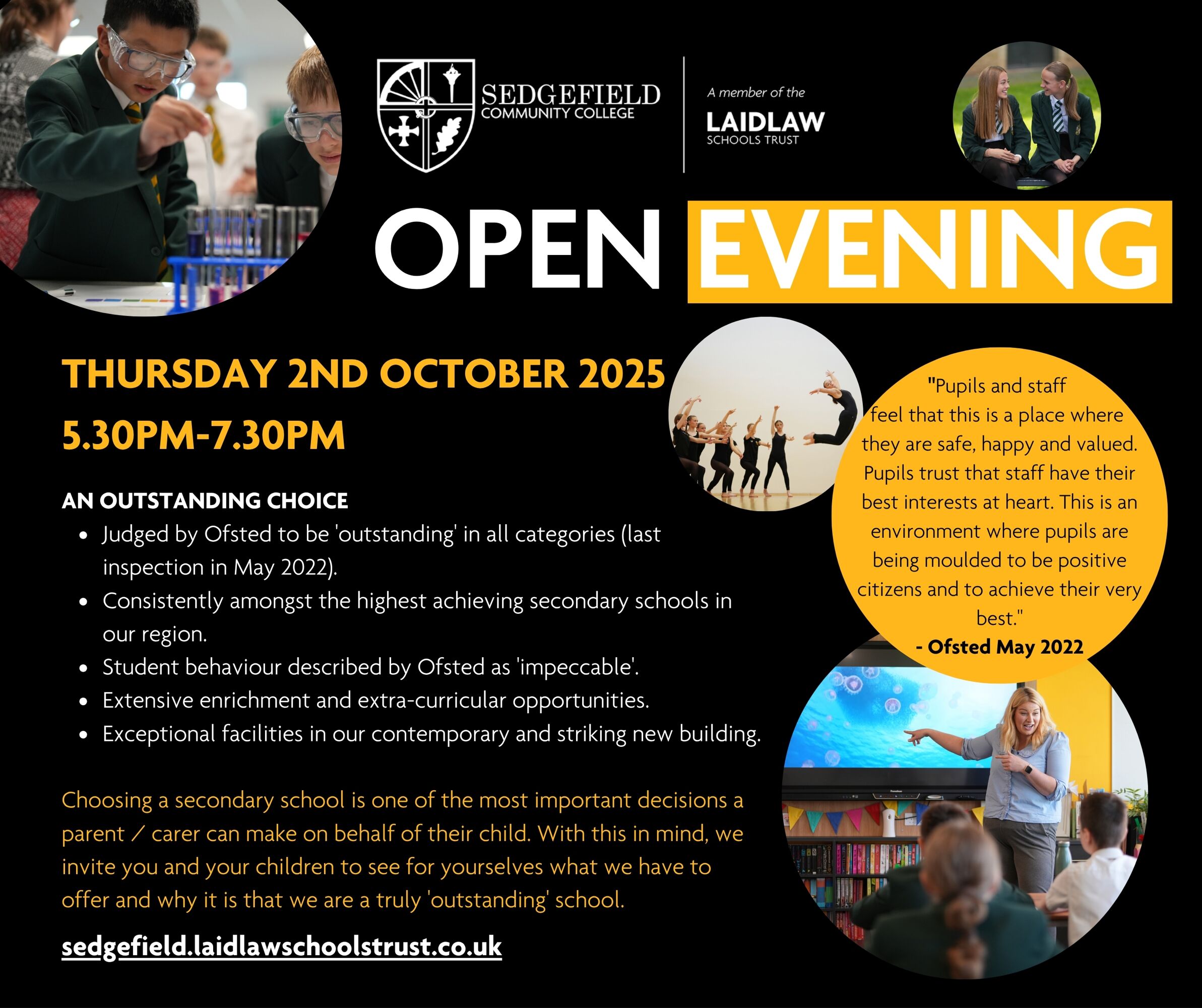 Open Evening Flyer